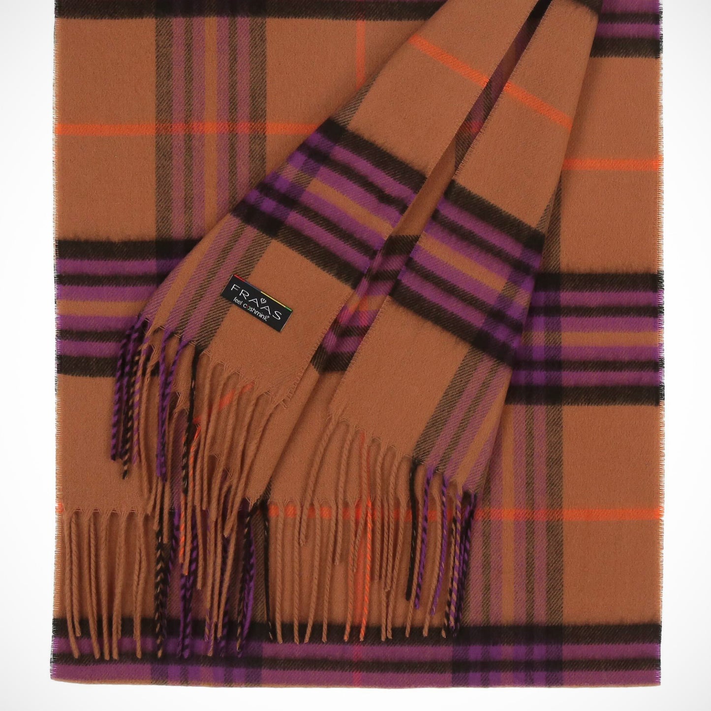 'Fun Plaid - Camel' Scarf