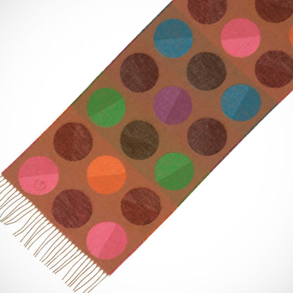 'Bold Dots - Camel' Scarf