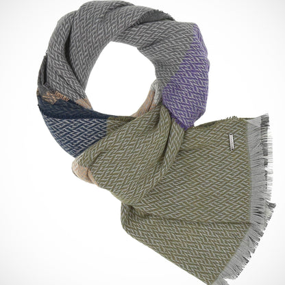 'Herringbone Check' Scarf