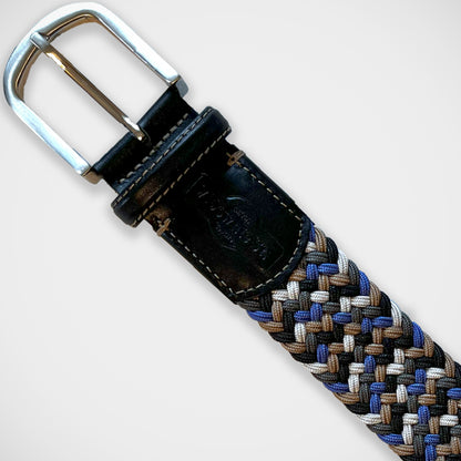 'Blue and Tan Stretch' Belt