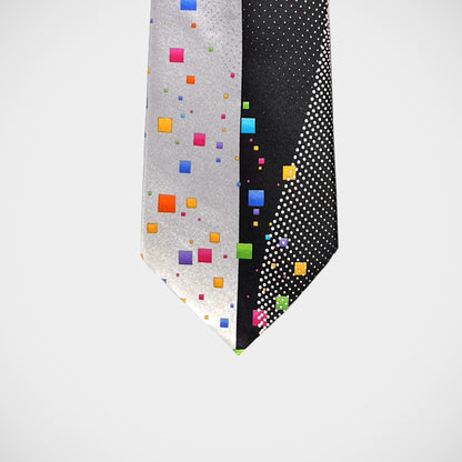 'Cubes on Black' Tie